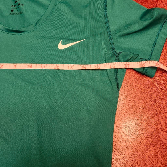 Women's Nike Teal Dri-Fit Short Sleeve Tee L A2 - Picture 3 of 5